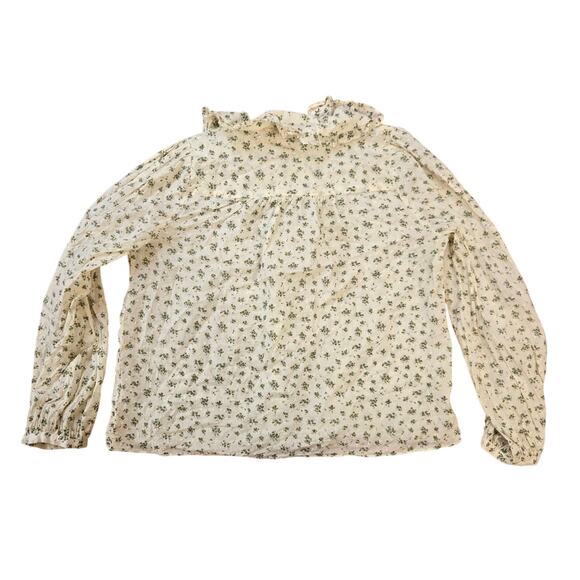 Neuflora Autumn Springs Blouse Floral Button Down feminine - Picture 8 of 9